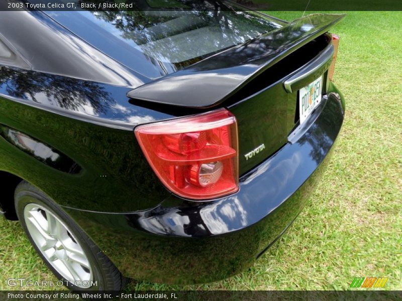 Black / Black/Red 2003 Toyota Celica GT