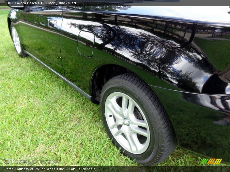 Black / Black/Red 2003 Toyota Celica GT