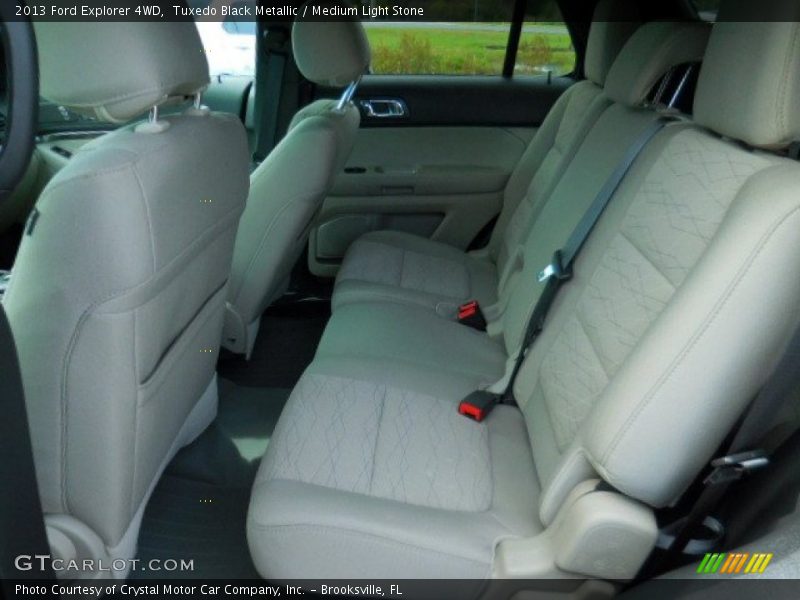 Tuxedo Black Metallic / Medium Light Stone 2013 Ford Explorer 4WD