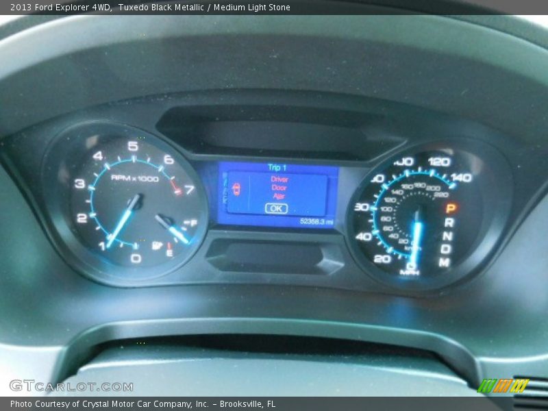 Tuxedo Black Metallic / Medium Light Stone 2013 Ford Explorer 4WD