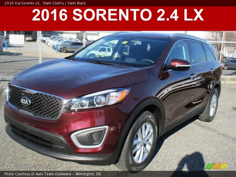 Dark Cherry / Satin Black 2016 Kia Sorento LX
