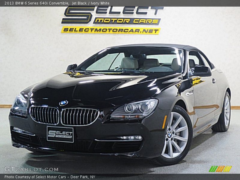 Jet Black / Ivory White 2013 BMW 6 Series 640i Convertible