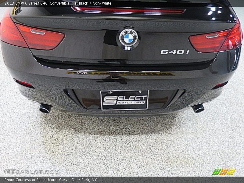 Jet Black / Ivory White 2013 BMW 6 Series 640i Convertible