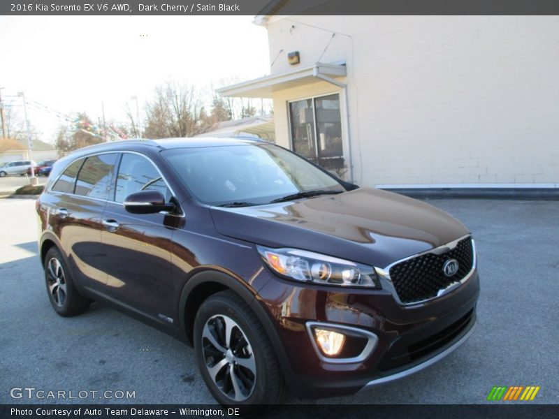 Dark Cherry / Satin Black 2016 Kia Sorento EX V6 AWD