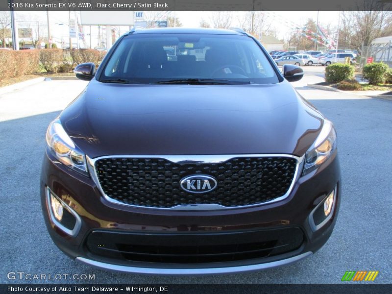 Dark Cherry / Satin Black 2016 Kia Sorento EX V6 AWD
