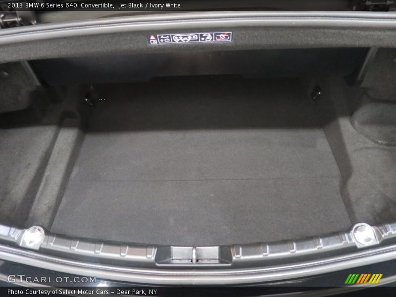 Jet Black / Ivory White 2013 BMW 6 Series 640i Convertible