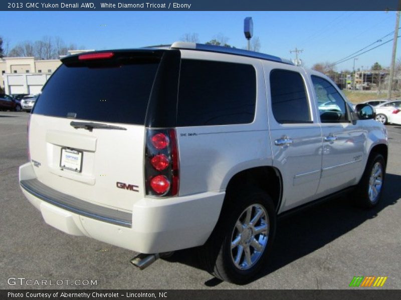 White Diamond Tricoat / Ebony 2013 GMC Yukon Denali AWD