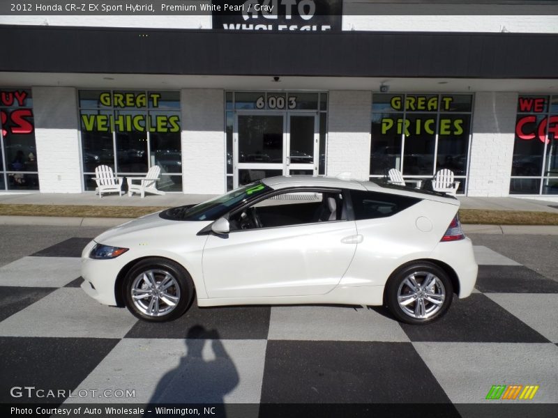 Premium White Pearl / Gray 2012 Honda CR-Z EX Sport Hybrid