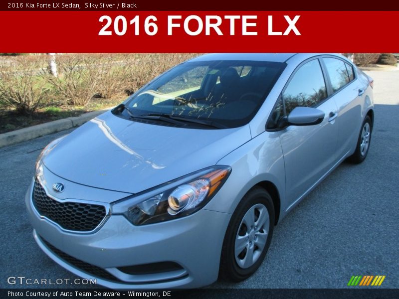 Silky Silver / Black 2016 Kia Forte LX Sedan