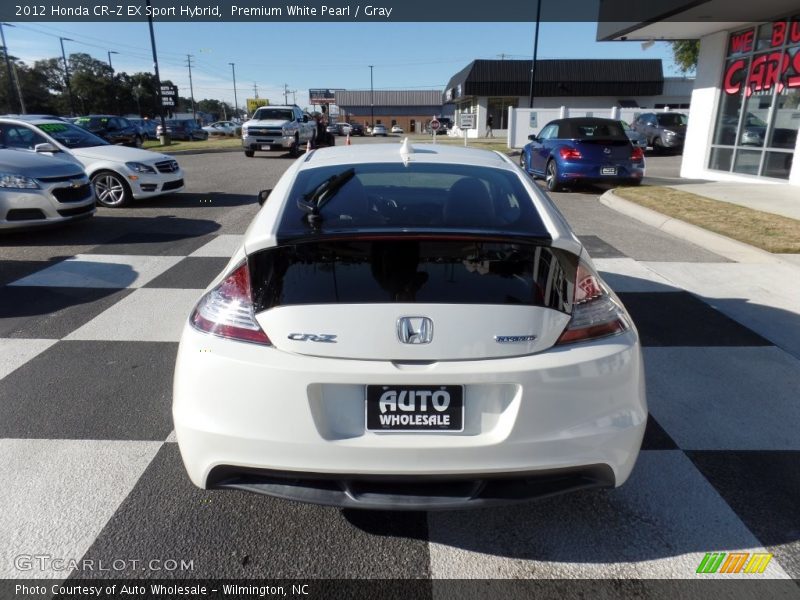 Premium White Pearl / Gray 2012 Honda CR-Z EX Sport Hybrid