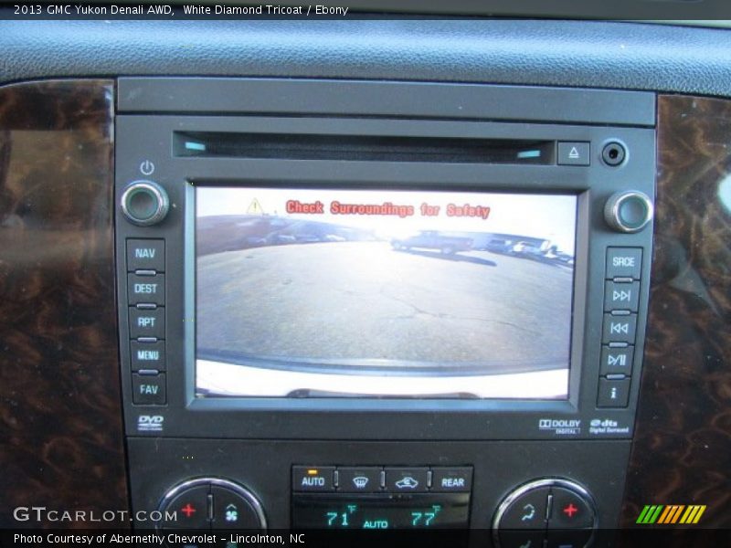 White Diamond Tricoat / Ebony 2013 GMC Yukon Denali AWD
