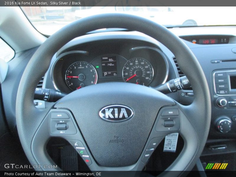Silky Silver / Black 2016 Kia Forte LX Sedan