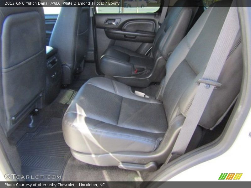 White Diamond Tricoat / Ebony 2013 GMC Yukon Denali AWD