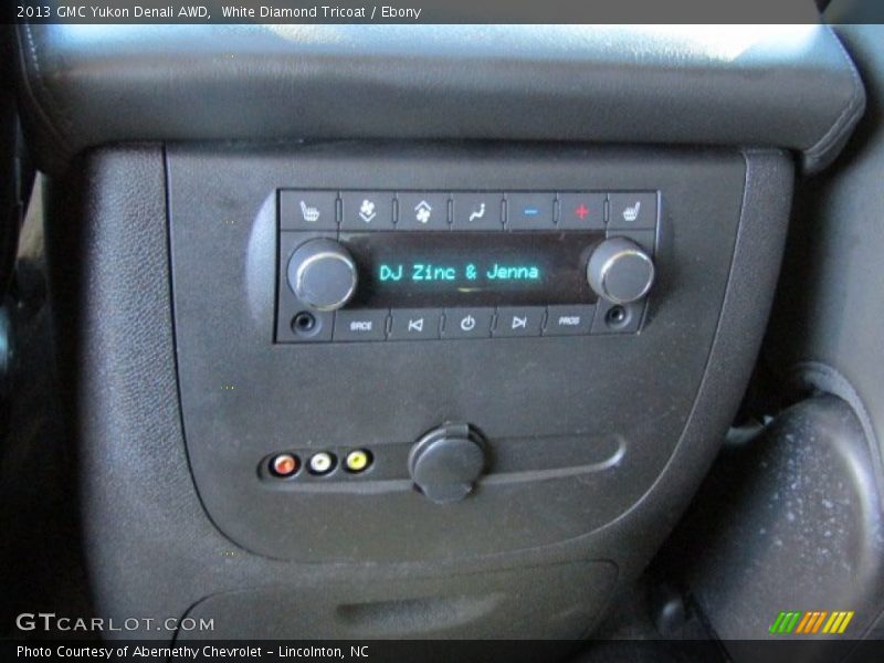 White Diamond Tricoat / Ebony 2013 GMC Yukon Denali AWD