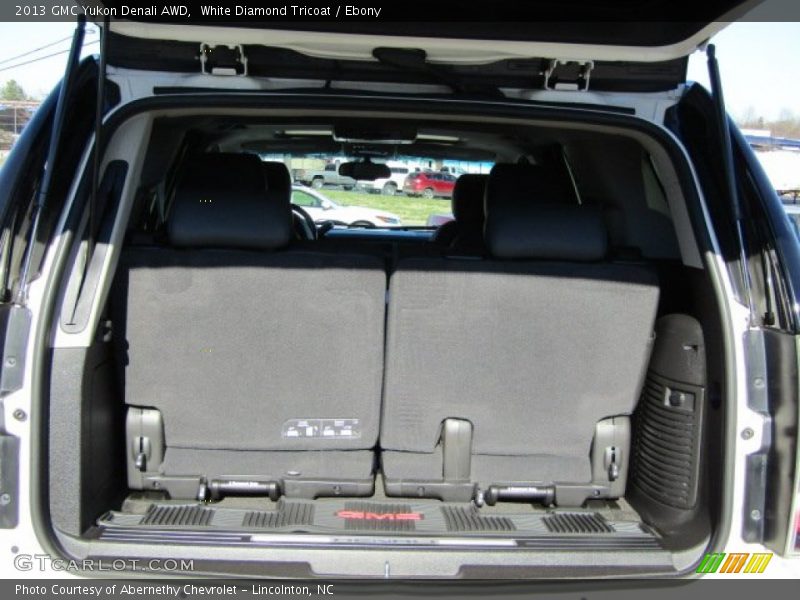 White Diamond Tricoat / Ebony 2013 GMC Yukon Denali AWD