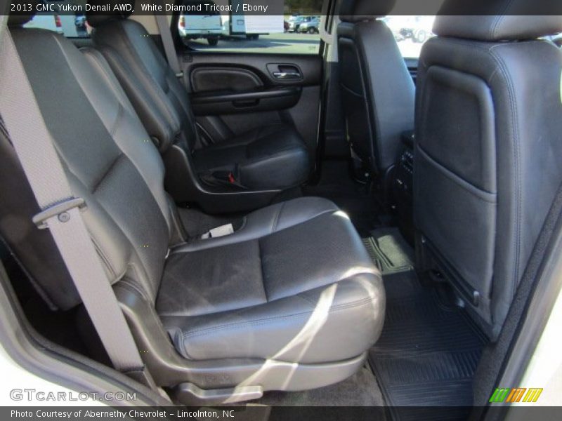 White Diamond Tricoat / Ebony 2013 GMC Yukon Denali AWD
