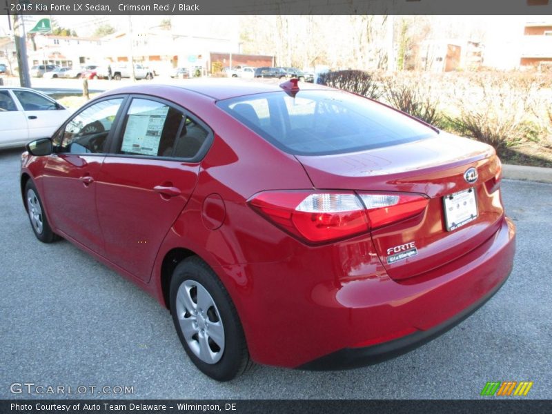 Crimson Red / Black 2016 Kia Forte LX Sedan