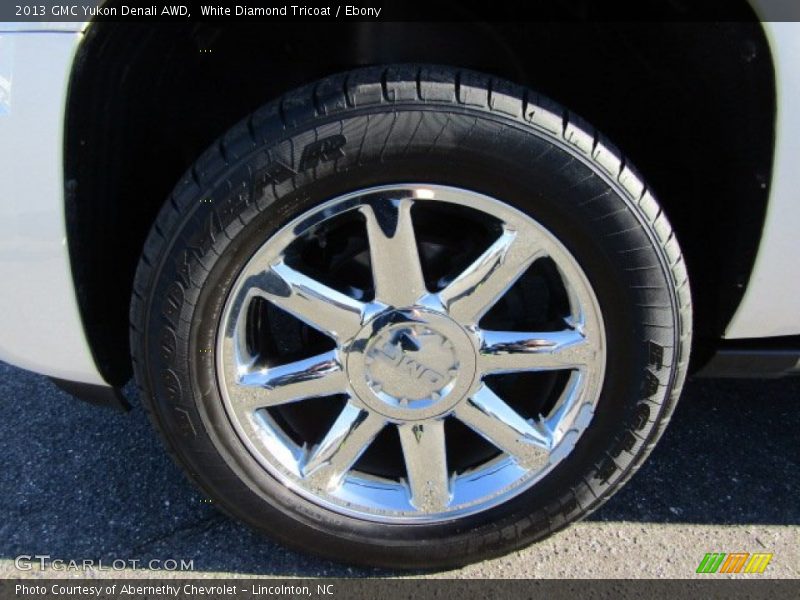 White Diamond Tricoat / Ebony 2013 GMC Yukon Denali AWD