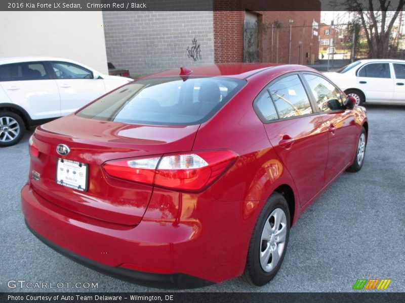 Crimson Red / Black 2016 Kia Forte LX Sedan
