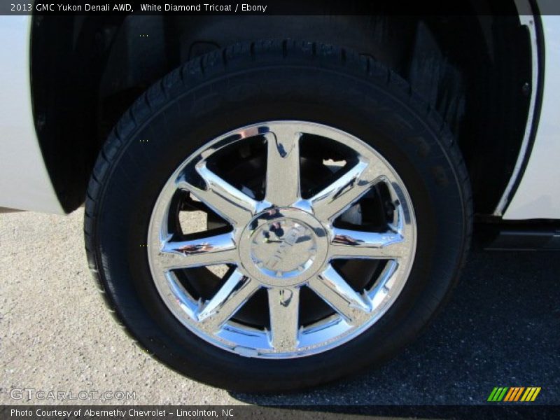 White Diamond Tricoat / Ebony 2013 GMC Yukon Denali AWD
