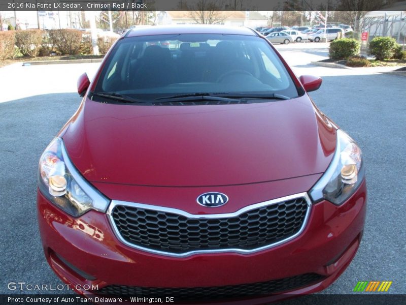 Crimson Red / Black 2016 Kia Forte LX Sedan