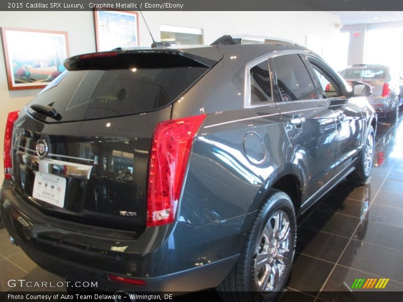 Graphite Metallic / Ebony/Ebony 2015 Cadillac SRX Luxury