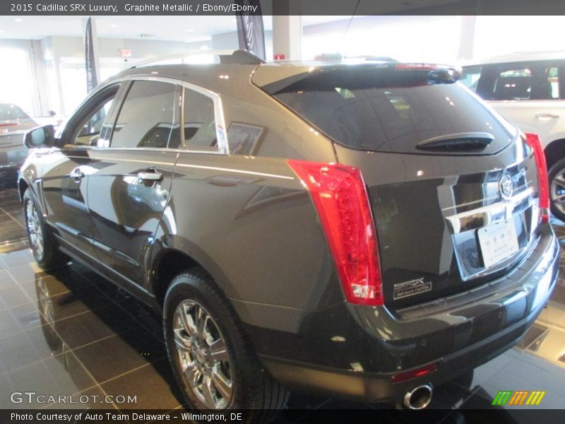 Graphite Metallic / Ebony/Ebony 2015 Cadillac SRX Luxury