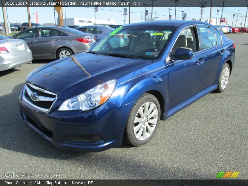 Azurite Blue Metallic / Warm Ivory 2010 Subaru Legacy 2.5i Limited Sedan