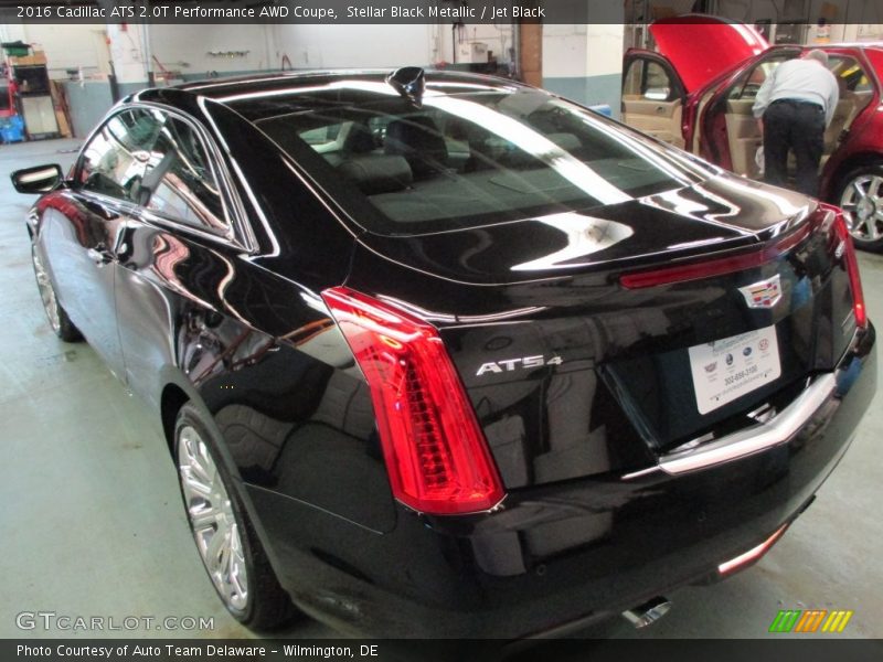 Stellar Black Metallic / Jet Black 2016 Cadillac ATS 2.0T Performance AWD Coupe