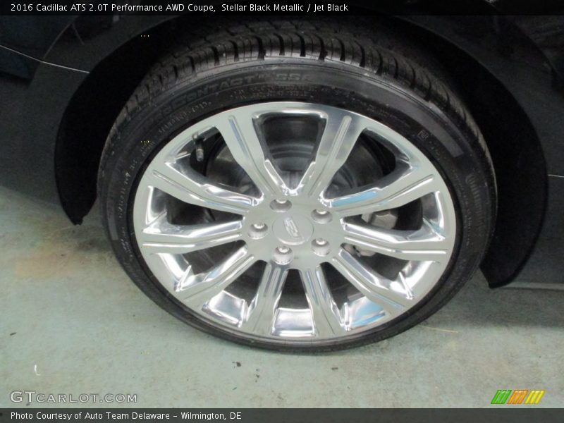 Stellar Black Metallic / Jet Black 2016 Cadillac ATS 2.0T Performance AWD Coupe