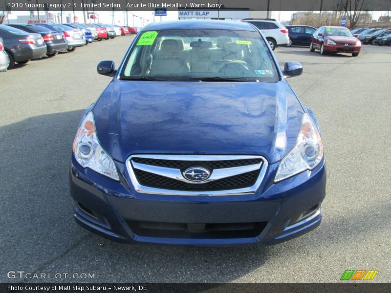 Azurite Blue Metallic / Warm Ivory 2010 Subaru Legacy 2.5i Limited Sedan