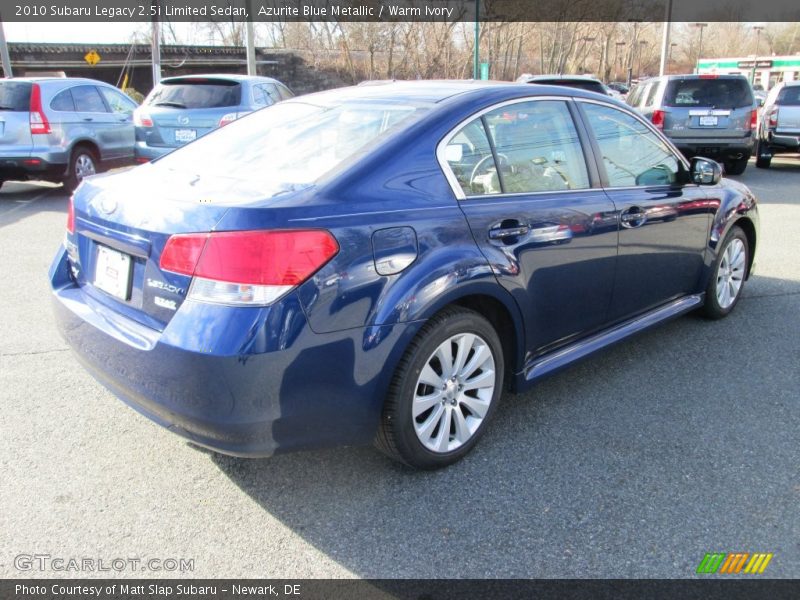 Azurite Blue Metallic / Warm Ivory 2010 Subaru Legacy 2.5i Limited Sedan