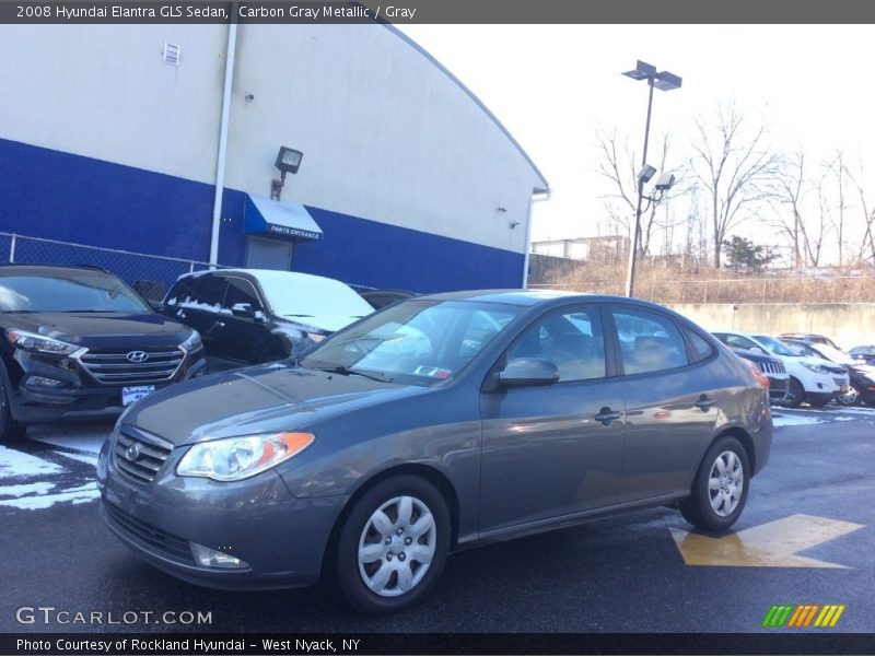 Carbon Gray Metallic / Gray 2008 Hyundai Elantra GLS Sedan