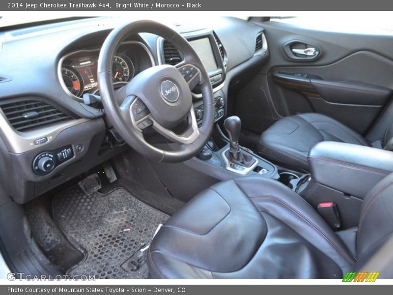 Bright White / Morocco - Black 2014 Jeep Cherokee Trailhawk 4x4
