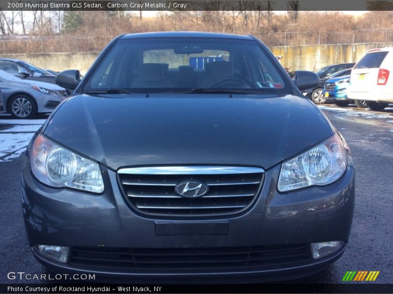 Carbon Gray Metallic / Gray 2008 Hyundai Elantra GLS Sedan