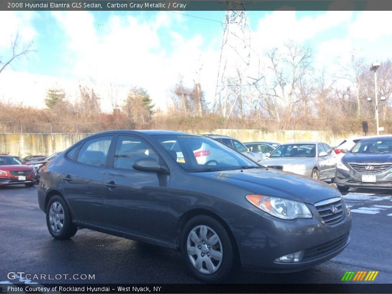 Carbon Gray Metallic / Gray 2008 Hyundai Elantra GLS Sedan