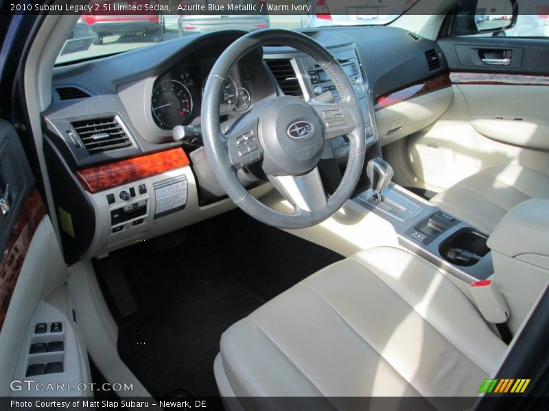 Azurite Blue Metallic / Warm Ivory 2010 Subaru Legacy 2.5i Limited Sedan