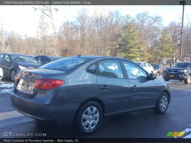 Carbon Gray Metallic / Gray 2008 Hyundai Elantra GLS Sedan