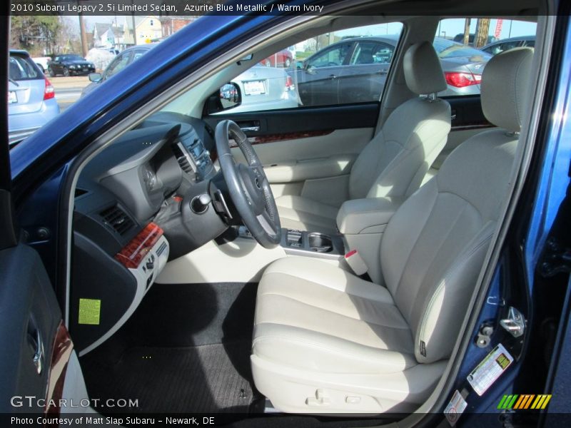 Azurite Blue Metallic / Warm Ivory 2010 Subaru Legacy 2.5i Limited Sedan