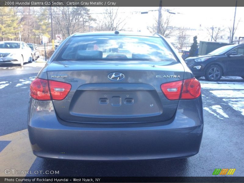 Carbon Gray Metallic / Gray 2008 Hyundai Elantra GLS Sedan