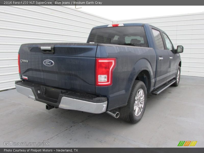 Blue Jeans / Medium Earth Gray 2016 Ford F150 XLT SuperCrew
