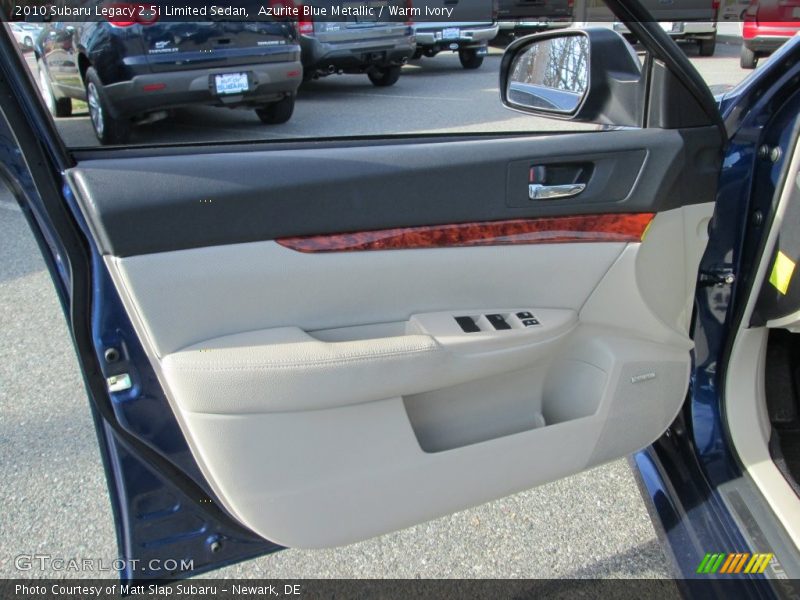 Azurite Blue Metallic / Warm Ivory 2010 Subaru Legacy 2.5i Limited Sedan