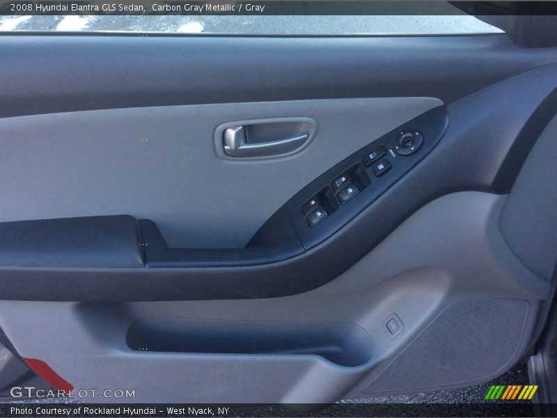 Carbon Gray Metallic / Gray 2008 Hyundai Elantra GLS Sedan
