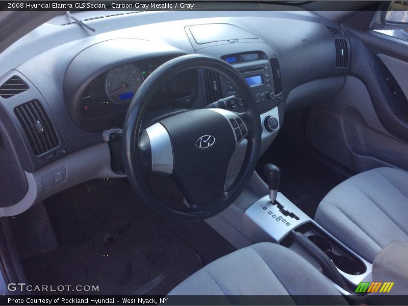 Carbon Gray Metallic / Gray 2008 Hyundai Elantra GLS Sedan