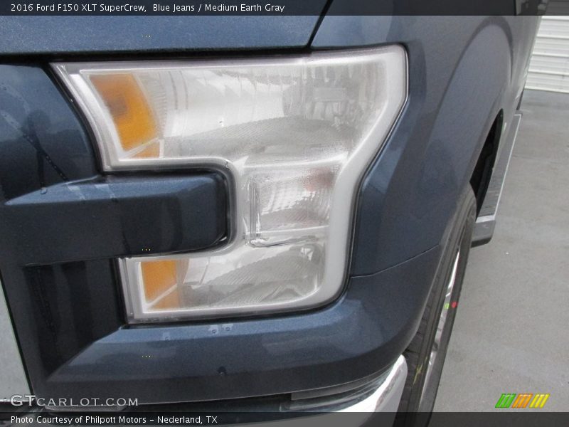 Blue Jeans / Medium Earth Gray 2016 Ford F150 XLT SuperCrew
