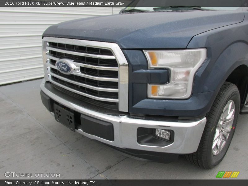 Blue Jeans / Medium Earth Gray 2016 Ford F150 XLT SuperCrew