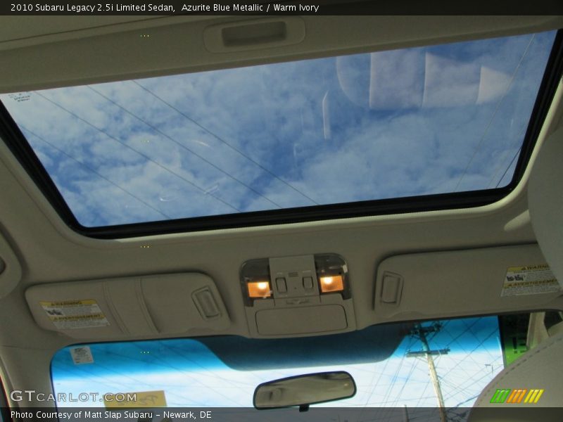 Azurite Blue Metallic / Warm Ivory 2010 Subaru Legacy 2.5i Limited Sedan