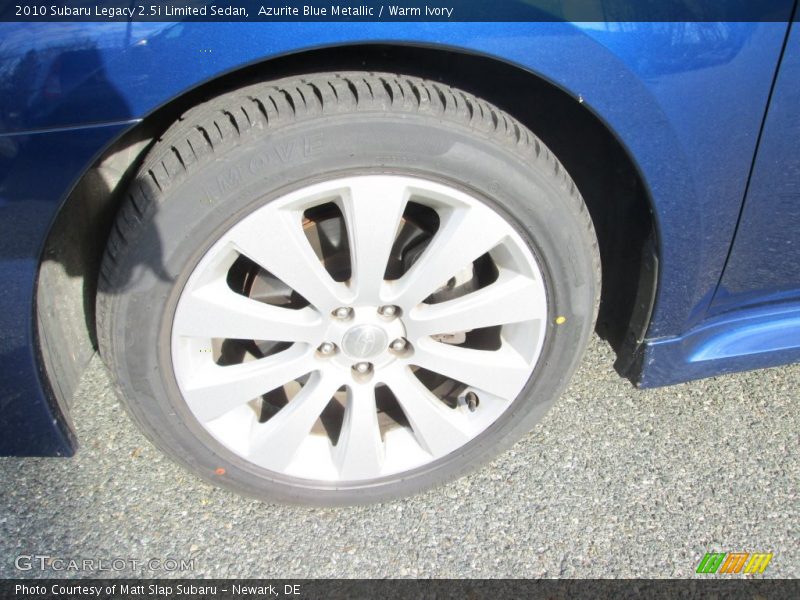 Azurite Blue Metallic / Warm Ivory 2010 Subaru Legacy 2.5i Limited Sedan