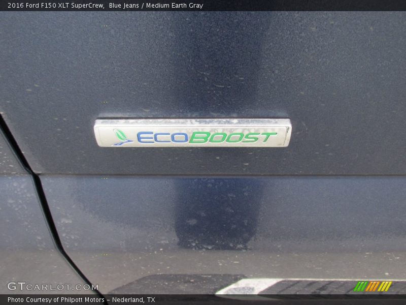 Blue Jeans / Medium Earth Gray 2016 Ford F150 XLT SuperCrew