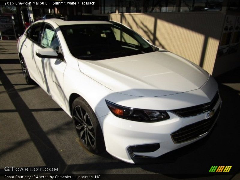 Summit White / Jet Black 2016 Chevrolet Malibu LT